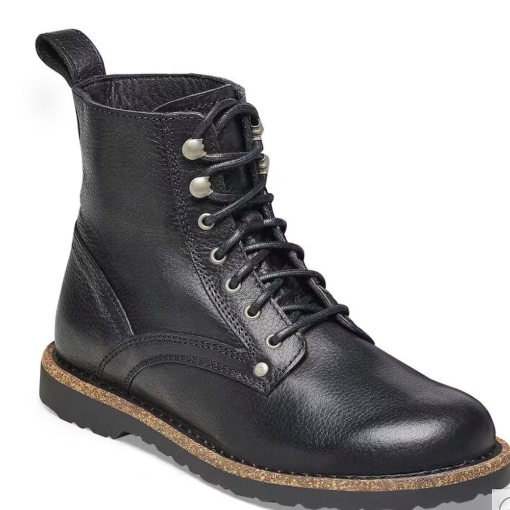 Birkenstock Bryson Black Leather Lace-Up Women's Boot EU41 Regular Width
